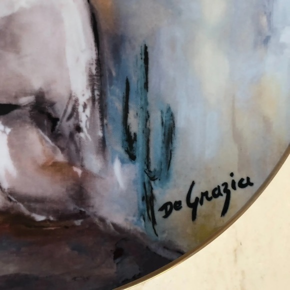 Ted DeGrazia "BLUE BOY" DEcorative/Art Plate from Original Painting 1982 Limited - Picture 6 of 9